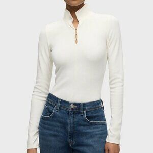 Hudson Long Sleeve Hook & Eye Bodysuit